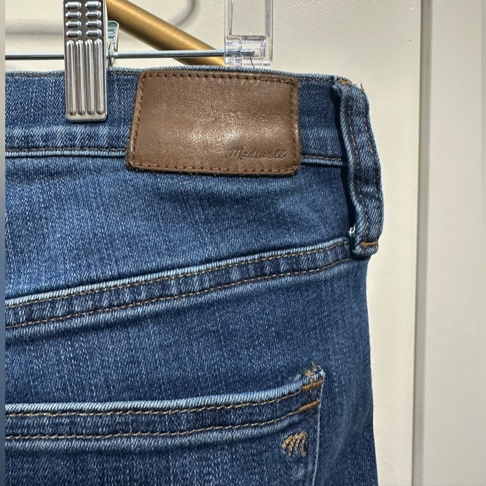 Madewell Women's High Waisted Ankle Jeans - Dark Blue Size 31 - Picture 4 of 11